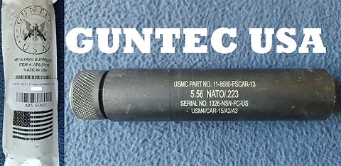 GUNTEC USA, AR-15 5.5 Inch FAKE SUPPRESSOR, # AR5.5FAKE, Muzzle Attachment.