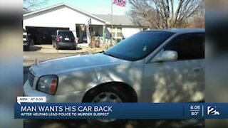 North Tulsa man wants vehicle back after leading police to murder arrest