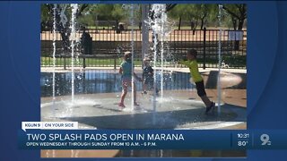 Splash pads open in Marana