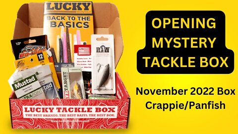 Opening Mystery Tackle Box By The Lucky Tackle Box