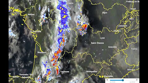2021-09-08 2100 - Onweer vanuit Frankrijk