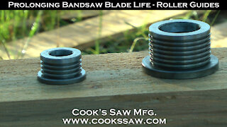 Prolonging Sawmill Bandsaw Blade Life - Roller Guides