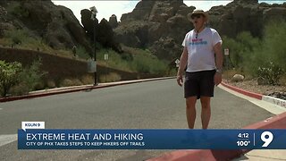 Extreme heat and hiking in Arizona