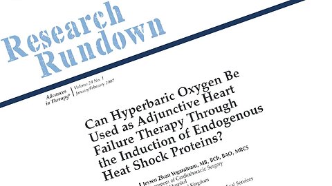 Research Rundown - Episode 18 (Heart Health & HBOT)