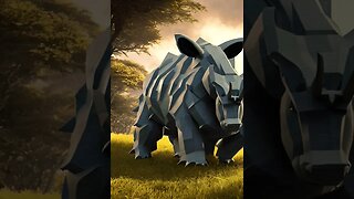 AI geberated Rhyhorn #whosthatpokemon #pokemon