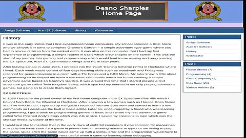 Deanoworld - The Home Page of Deano Sharples