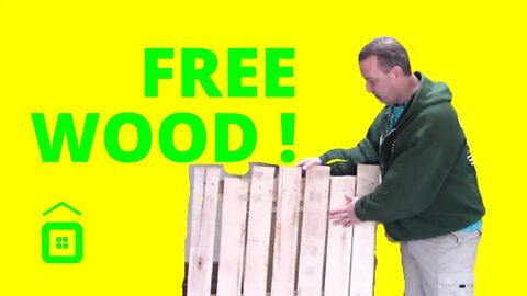 Quick Tip - Free pallet wood for woodworking scrap wood challenge