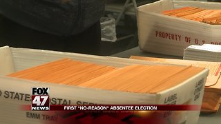 First no-reason absentee election in May