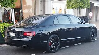 W12S! 635 HP Blacked Out Bentley Flying Spur W12 S BEST sportyluxury sedan for the Riviera? [4k 60p]