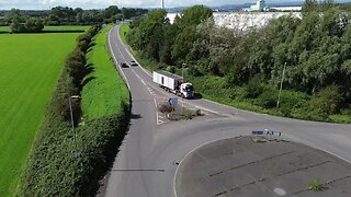 Pike / MCL Group Wide A Long Overhang Load And Big Crane.- Welsh Drones