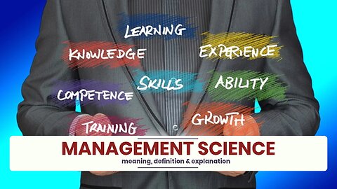 What is MANAGEMENT SCIENCE?