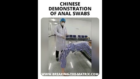 CHINESE DEMONSTRATION OF ANAL SWABS TESTING & SCREENING FOR C****-19