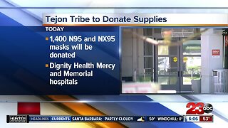 Tejon Tribe donating supplies
