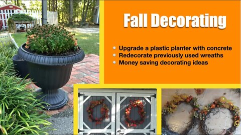 Fall Decorating & Upgrade a Planter