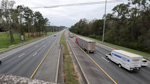 Reversed - White Noise Traffic over Interstate 10 in Tallahassee, FL #asmr