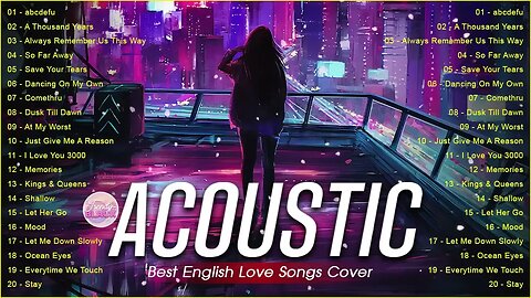 Sweet Cover English Acoustic Love Songs Playlist 2023 ❤️ Soft Acoustic Cover Of Popular Love Songs 8