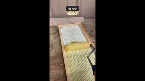 Waxing foundation with beeswax