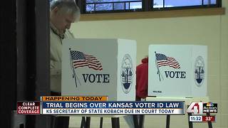 Trial over Kansas voter ID law could have impacts nationwide