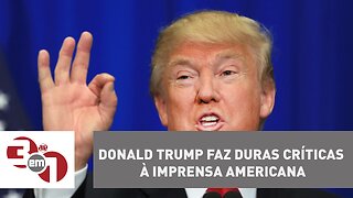 Donald Trump faz duras críticas à imprensa americana e diz que herdou o caos