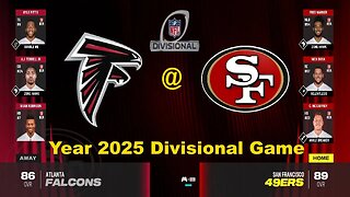 Madden 24 Year 2025 Game Divisional Falcons Vs 49ers 1.5x Speed