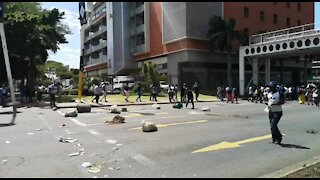 SOUTH AFRICA - Durban - UNISA Student protest (Videos) (vp2)
