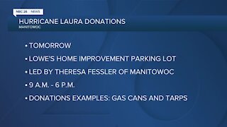 Wisconsin resident collecting relief donations for hurricane Laura