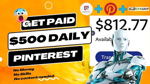 GET PAID $500 Daily, Make Money With Pinterest, Affiliate Marketing, CPA Marketing, FREE