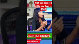 Allah said to angels all to bow down to adam except iblis didnt bow down