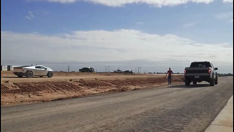 The #Cybertruck on dirt Beats the #Ford Raptor R on pavement #tesla #funny #news #viral #fail