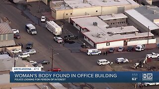 Woman's body found inside office building in Phoenix