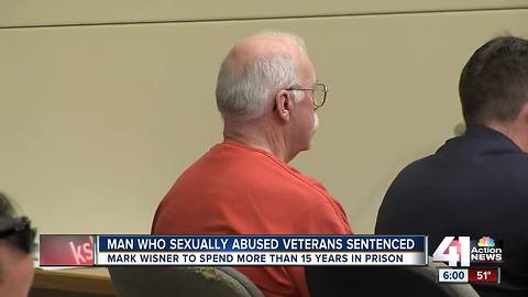 Man who sexually abused vets to serve 15 years