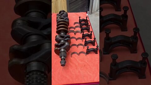 BMW E34 M5 Crankshaft, Main Caps, Bearings and Bolts - Engine Rebuild and Automotive Restoration