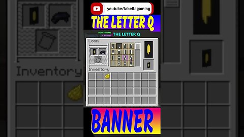 How To Make The Letter Q Banner | Minecraft