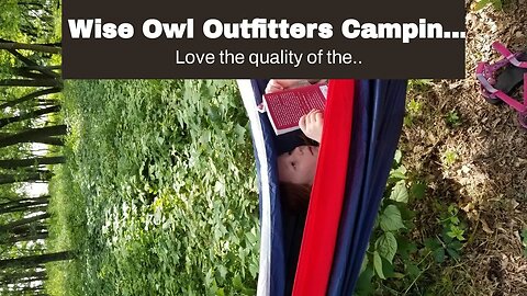 Wise Owl Outfitters Camping Hammock - Portable Hammock Single or Double Hammock Camping Accesso...