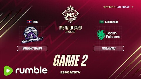 M5 Wild Card Day 2 | Niightmare Esports vs Team Falcons | GAME 2 | Mobile Legend Championship 2023