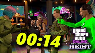 Casino Heist Speedrun with Randoms | "Legit" World Record - 00:14