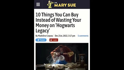 Woke white woman says buy this instead of Hogwarts Legacy