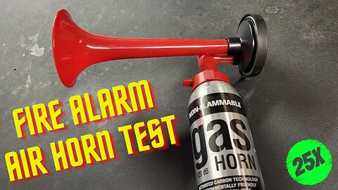 Gas Horn Fire Alarm Test
