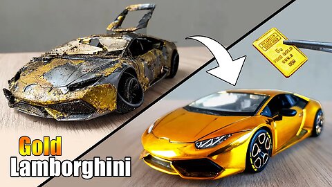 Restoration Lamborghini Huracan to 24k GOLD