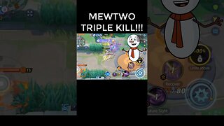 MEWTWO TRIPLE KILL 😎😎POKÉMON UNITE #shorts