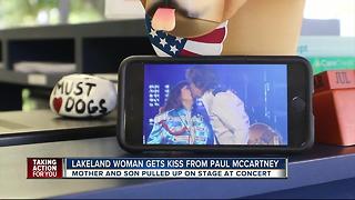 Lakeland woman gets kiss from Paul McCartney