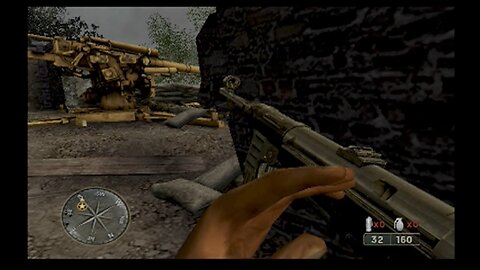 Call of Duty 3- PS2- Canadians Clearing 88mm Positions to Clear Reinforcement Path