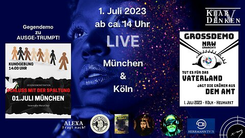 LIVE aus Köln: NRW erwacht und aus München: Demo und Gegendemo (AUSGE-TRUMPT)
