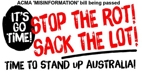 ACMA 'MISINFORMATION' bill being passed - TIME TO STAND UP AUSTRALIA