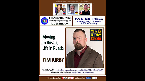 Tim Kirby - "Moving to Russia, Life in Russia"