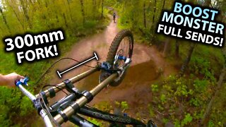 What's it like Riding BIG JUMPS on BIG SUSPENSION?! - 300mm FULL SENDS (+ new upgrades!)