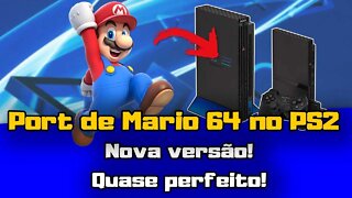 Port de Mario 64 no PS2! Praticamente perfeito direto do console! NÃO É EMULAÇÃO!