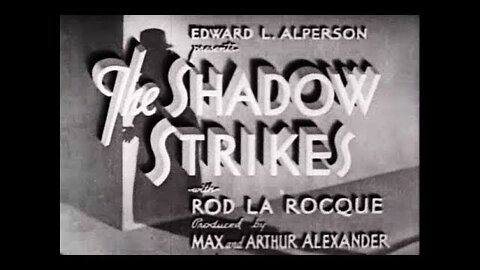 Film Noir Crime Mystery Movie The Shadow Strikes 1937