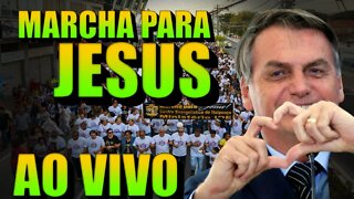 BOLSONARO ACABOU DE CHEGAR NA MARCHA PARA JESUS !