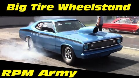 Big Tire Plymouth Duster Drag Racing